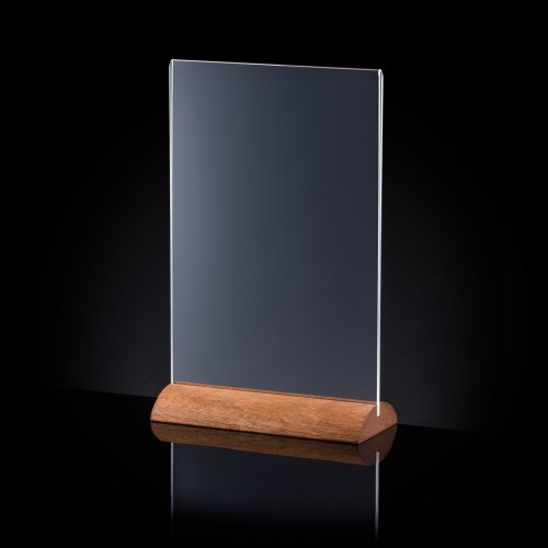 Plexi stojan s objednávkovým číslom AKR-S16-A5-V-PALISANDR