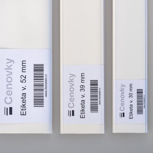 Biele cenovkové lišty CNL-EX1-biela