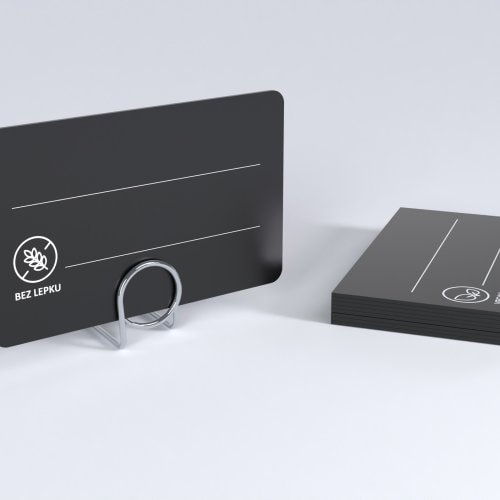 Čierne cenovky PS s potlačou