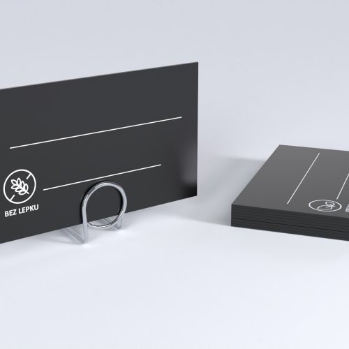 Čierne cenovky PS s potlačou